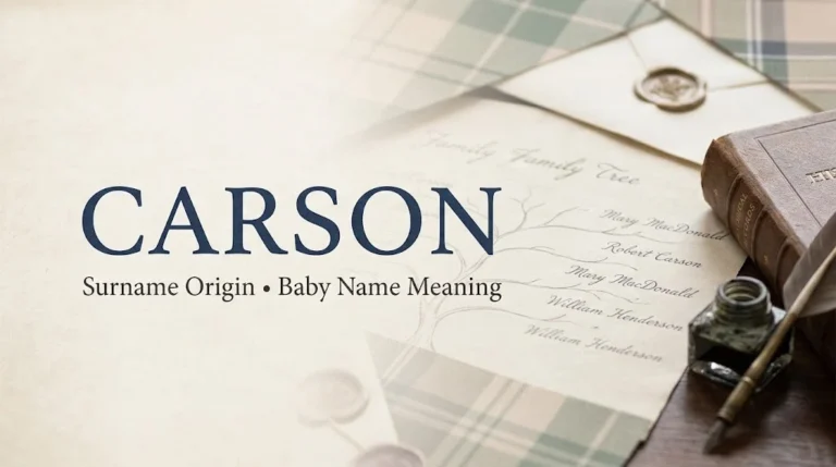 Carson Name Meaning