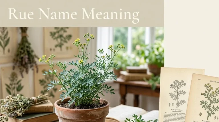 Rue Name Meaning