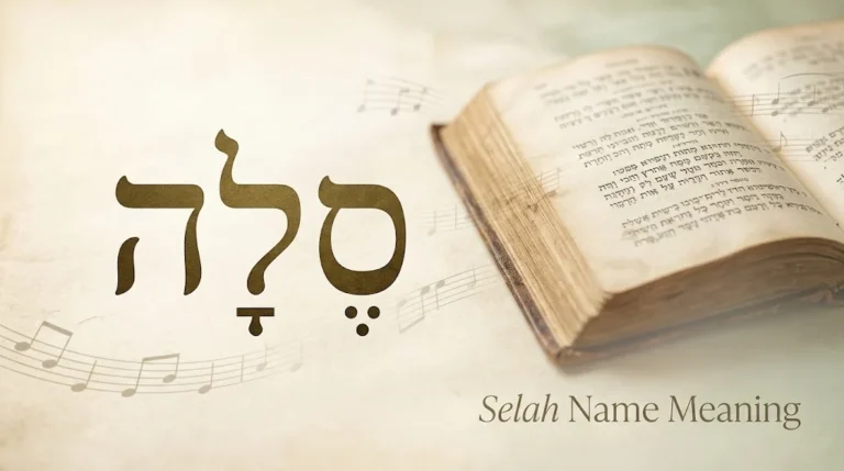 Selah Name Meaning