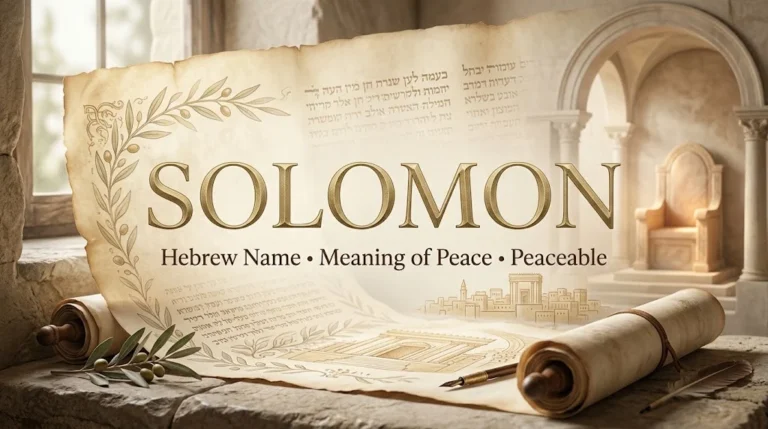 Solomon Name Meaning