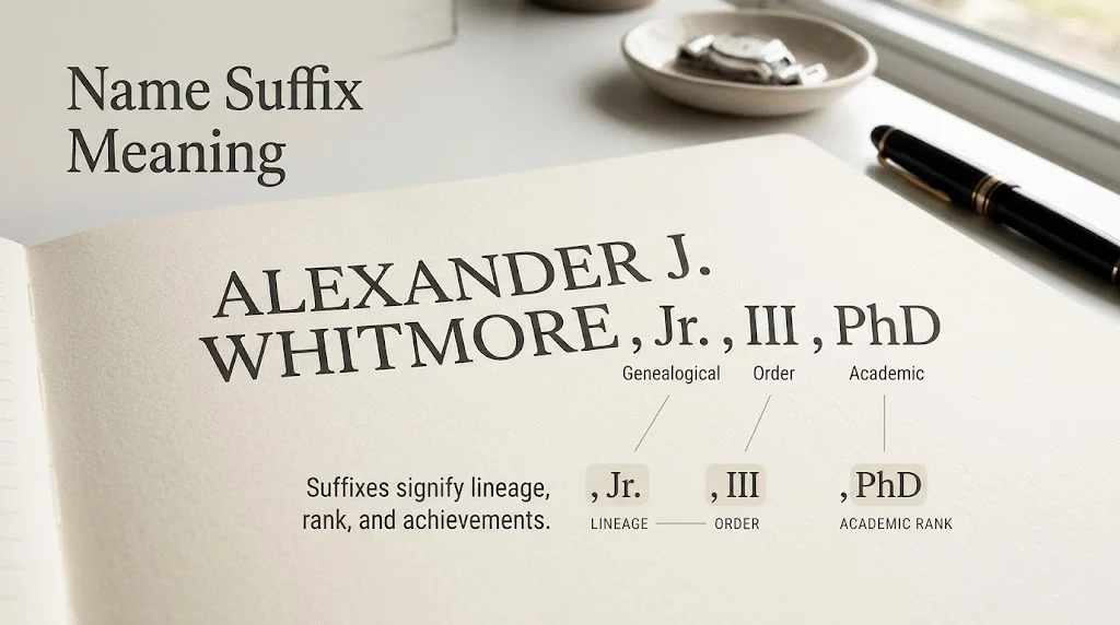 Name Suffix Meaning