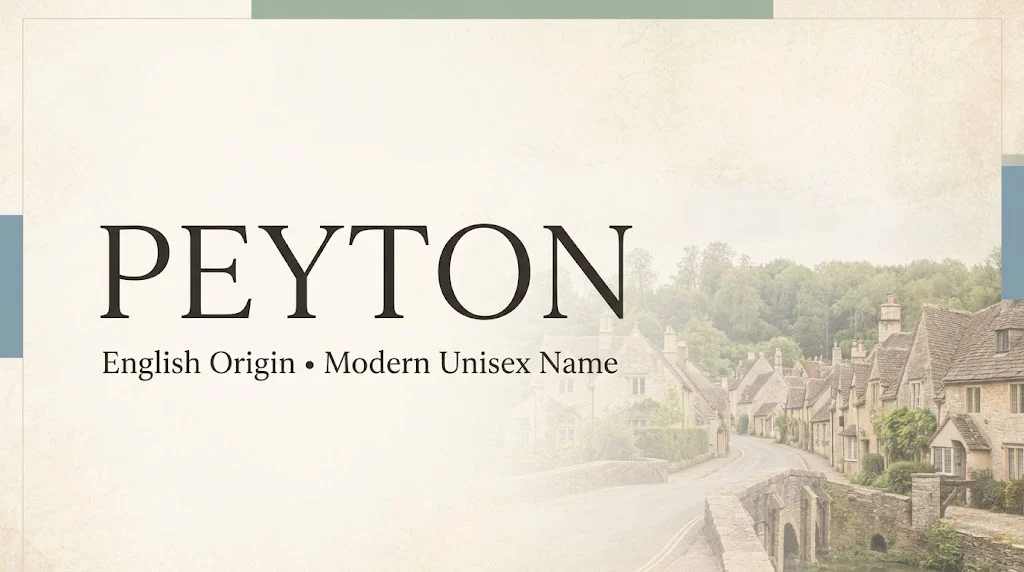 Peyton Name Meaning